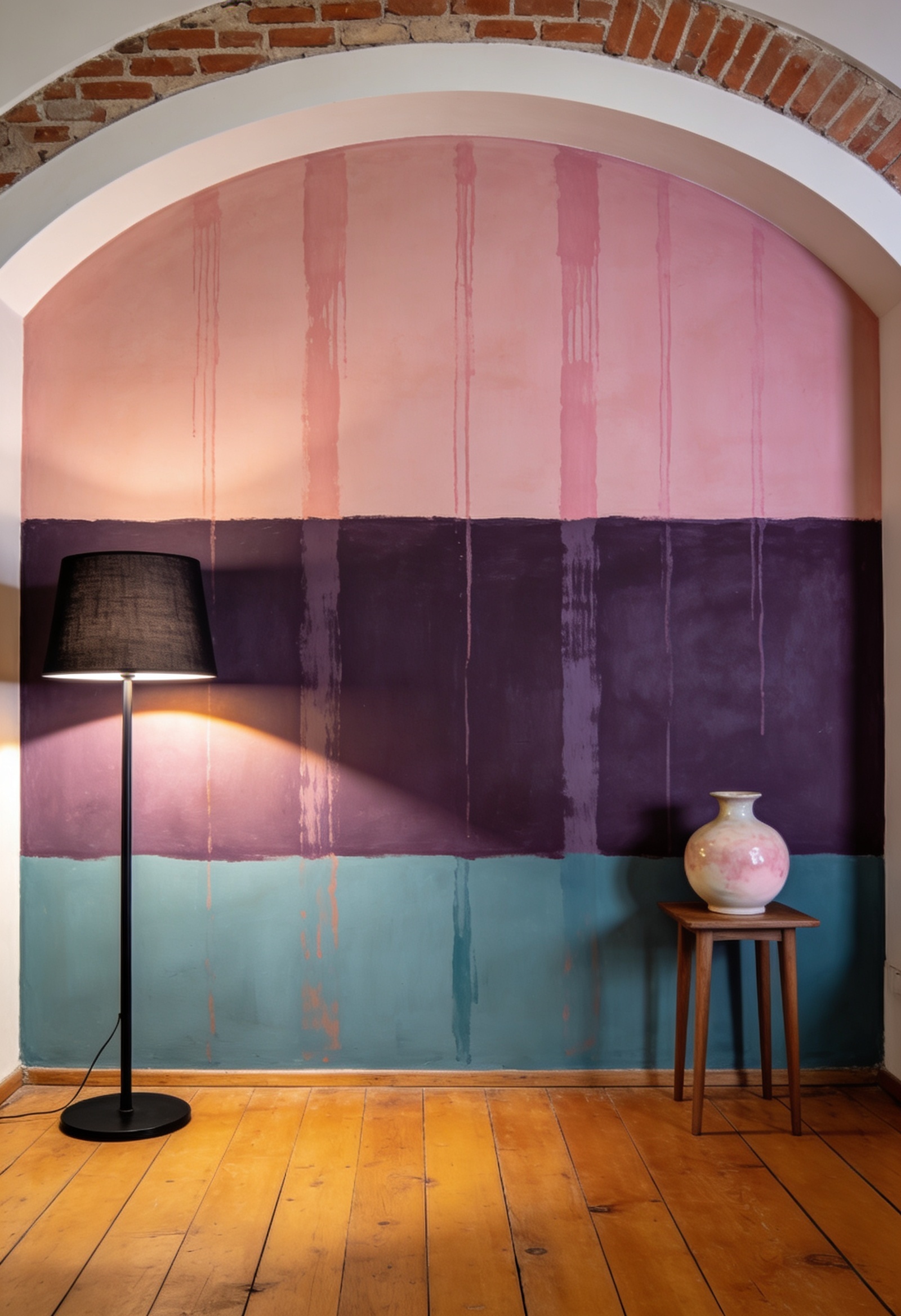 Çukurcuma loft tavandan zemine dikey görünüm pigment paneli